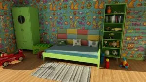 zielony pokój dziecięcy